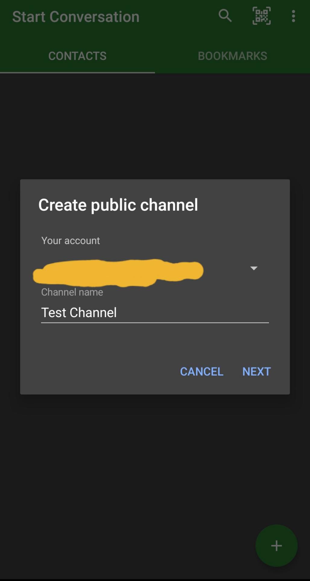 Give Channel a name